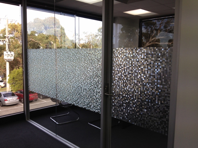 A Unique Privacy Solution With Cut Glass Mosaic Window Film